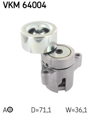 diržo įtempiklis, V formos rumbuotas diržas - VKM 64004 SKF